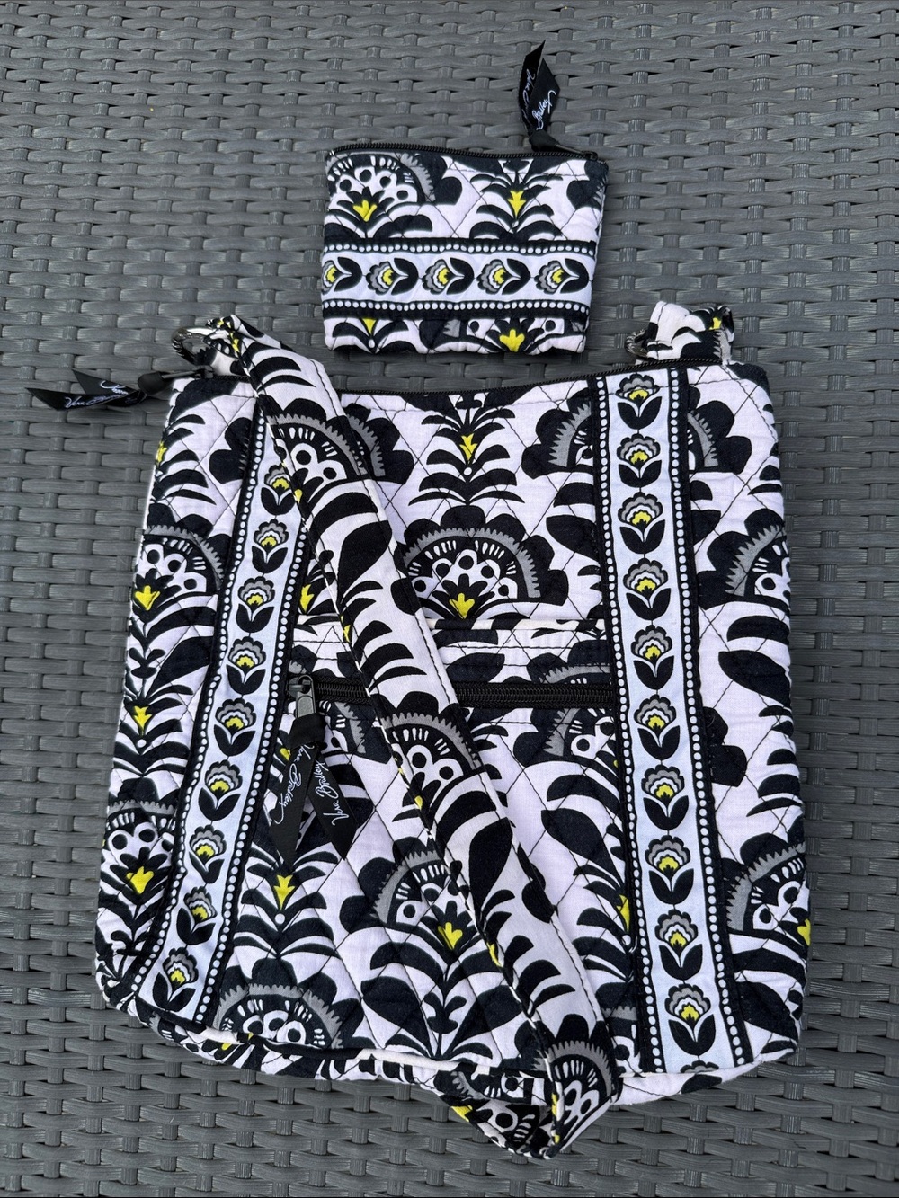 Vera Bradley Fanfare Quilted Crossbody with Change Purse